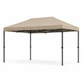 Toldo plegable de metal y poliéster 3x4.5m Beige