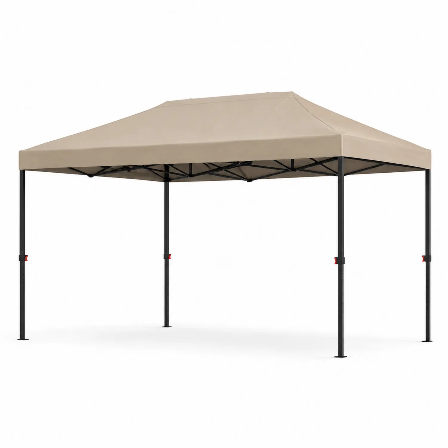 Toldo plegable de metal y poliéster 3x4.5m Beige