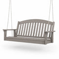 Banco Columpio de Madera para Exteriores Gris