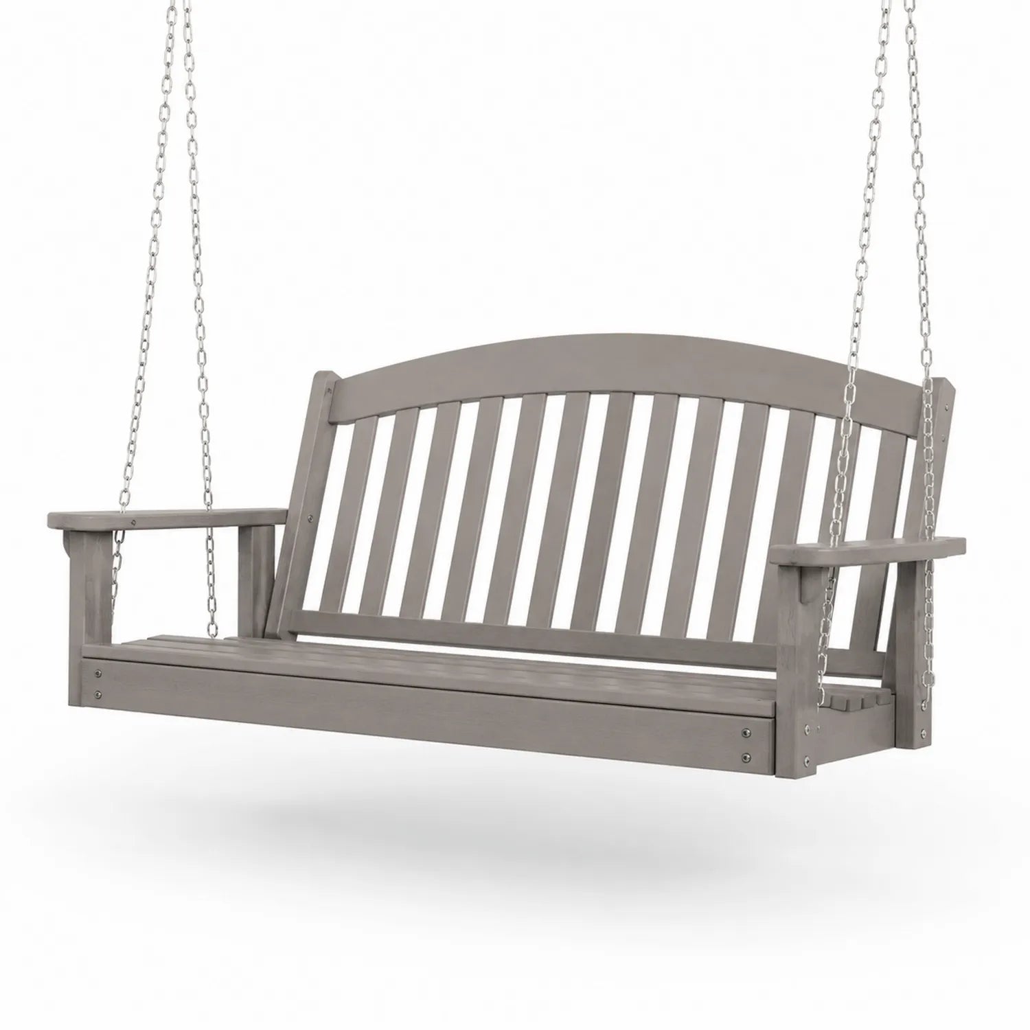Banco Columpio de Madera para Exteriores Gris