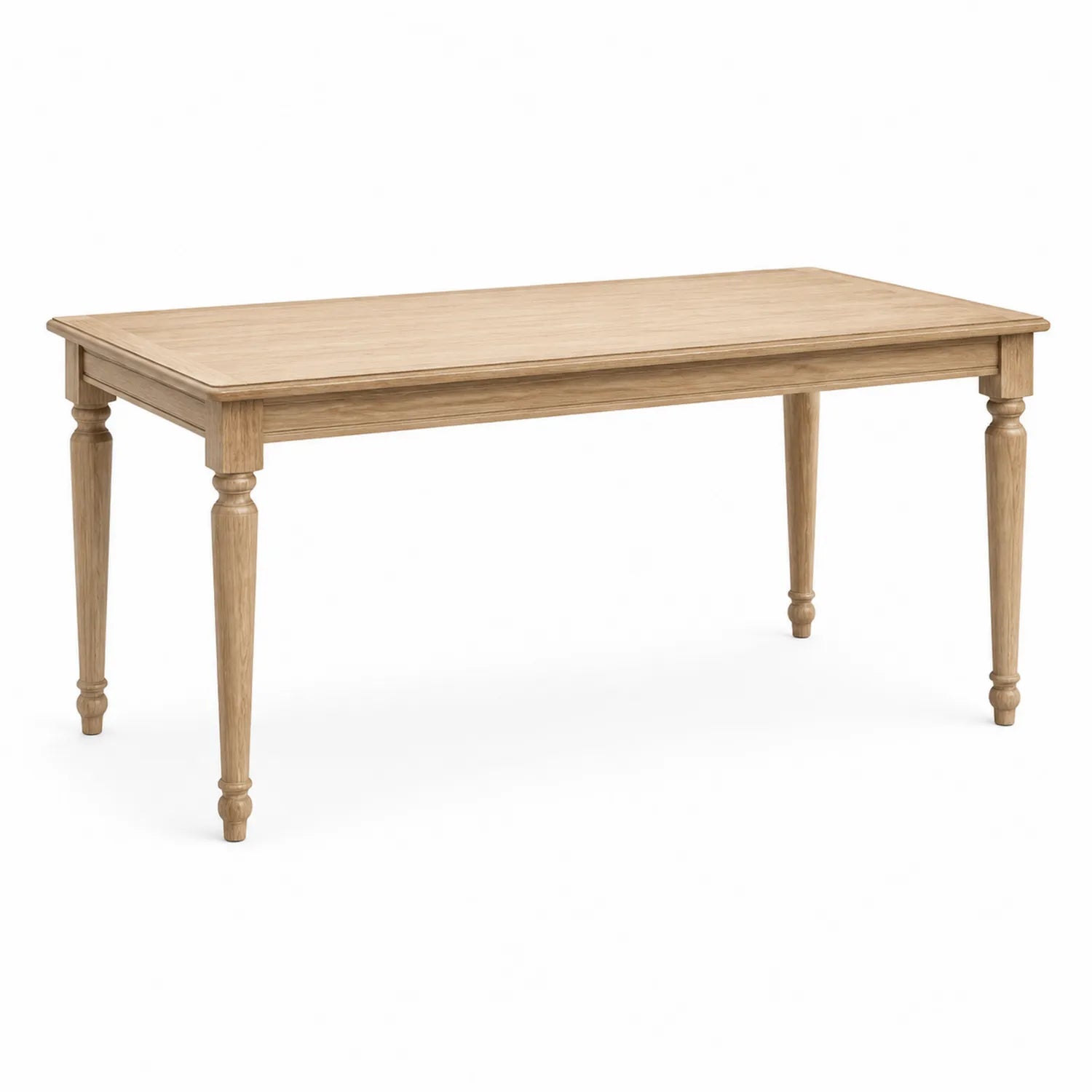 Mesa de comedor de madera de roble