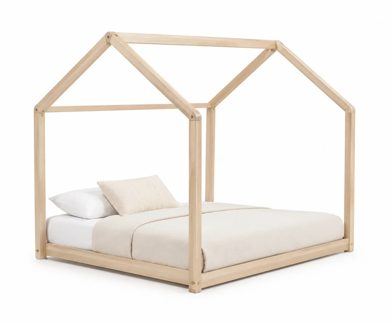 Cama infantil de madera con forma de casa 200x90 cm