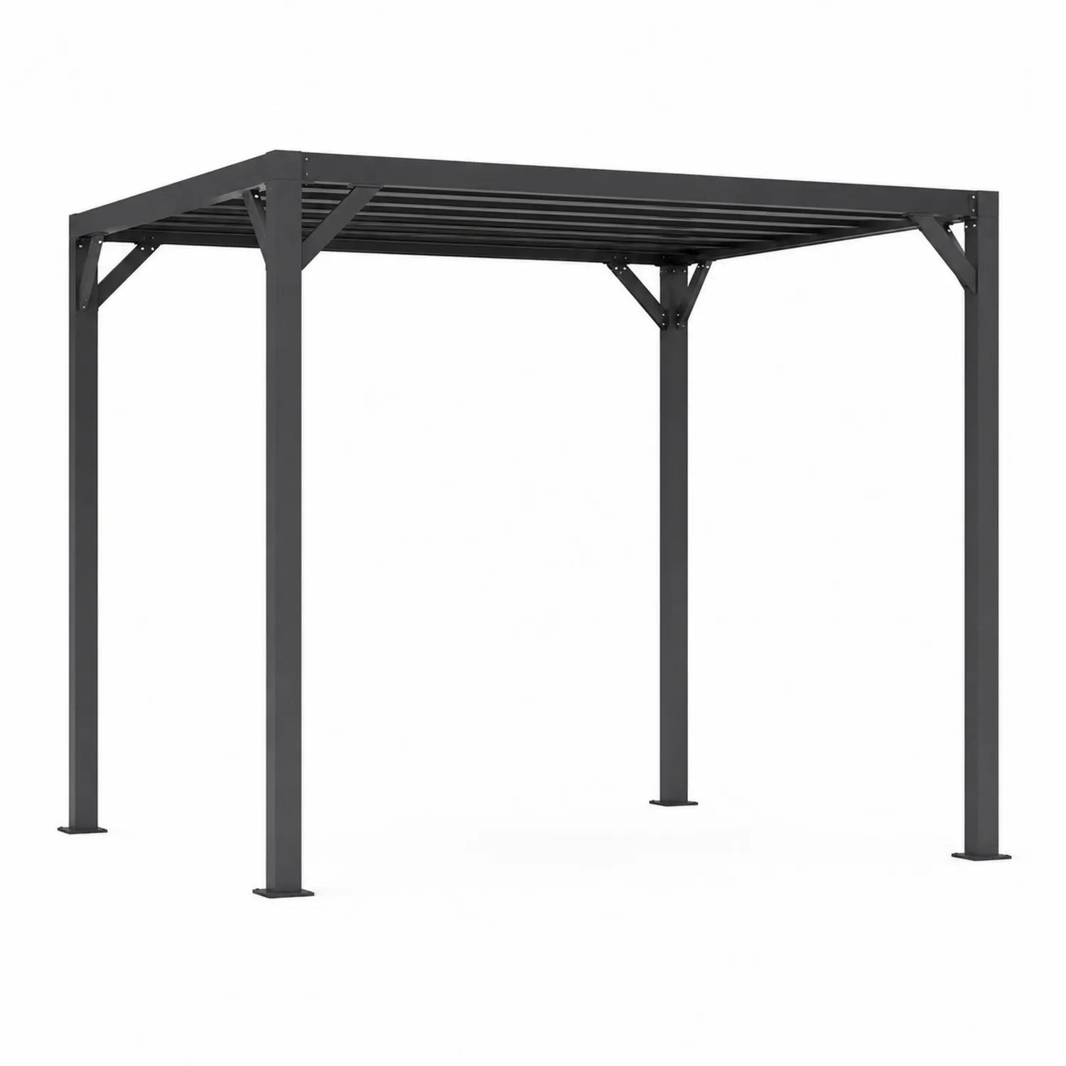 Pérgola de Aluminio 300x300x250 cm Gris