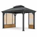 Pérgola de Aluminio y Madera 360x300x270 cm para Exterior